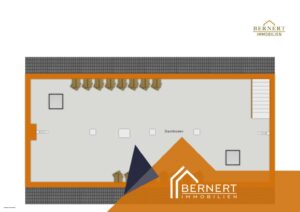 Grundriss visualisiert DG Wohnhaus