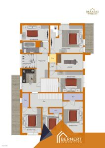 Grundriss visualisiert OG