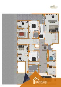 Grundriss visualisiert EG VH +HH