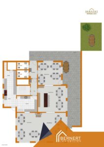 Grundriss visualisiert Außenbereich