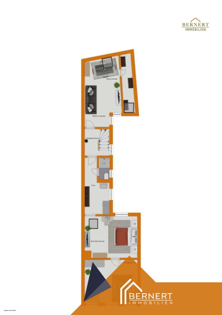 Grundriss visualisiert OG 2